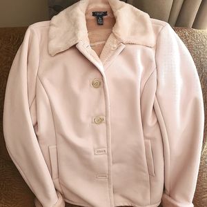 Sherpa CHAPS by Ralph Lauren Light Pink jacket size S